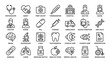 © KANIKA9966 - Collection of medical and healthcare icons featuring doctor nurse hospital equipment and wellness symbols for clinical documentation research and health awareness campaigns today.