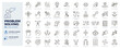 © Pedro - Problem solving icons. Critical thinking, decision making and creative solution thin line icon set. Editable stroke vector illustrations.
