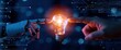 © oksa_studio - Artificial intelligence and human hand collaboration for future digital innovation