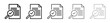 © Sabbir - document search audit icon set. document search audit review file icon set for verified contract data analysis inspection report