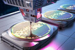 © phonlamaiphoto - Robotic arms with silicon wafers for semiconductor manufacturing