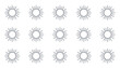 © Sadekul - Set of sun icons, vector design