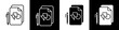 © okta - Project design black and white icon design concept
