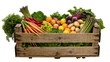 © Niklas - Wooden crate overflowing with fresh vegetables and fruits