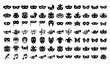 © Md - Masquerade Carnival Mask Vector Collection with Party and Musical Symbols