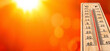 © Kornienko Alexandr - Thermometer showing high temperature for summer heat