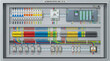 © muhtStudio - Industrial control panel with wires.