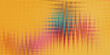 © Sumaia - Abstract image showing distorted wavy stripes with orange tones and intersecting lines creating digital glitch pattern effect.