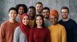 © Funster - Multicultural team members celebrating diversity and unique cultural backgrounds together.