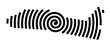 © TipTopMap - Symbol Map of the City Medijana (Serbia) showing the city with a black spiral line