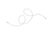 © Pornprasit Panada - A white fabric-braided USB Type-C cable isolated on a transparent background. Ideal for concepts related to business technology, data transfer, connectivity and fast charging for modern devices.
