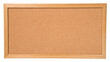 © pixogram - Rectangular cork board with light wood frame, isolated on transparent background