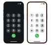 © Romeo - Mobile phone dialer keypad UI design template in light and dark mode