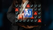 © InfiniteFlow - Futuristic artificial intelligence concept depicting AI hallucination, processing errors, and generating misinformation. Represents the risks of unreliable algorithms and model collapse. Corpus