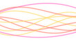 © PNG KING - Abstract glowing neon wave effect. colorful overlapping thin wavy lines, sound frequency curve shape. for futuristic tech background, music festival layout. cut out transparent object png.