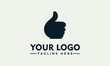 © nuaari - Modern Thumbs Up Hand Symbol Vector Logo Illustration for Business Approval