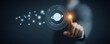 © wpw - A virtual cyberspace opens up when the online internet establishes a digital network connection across the stars and planets.