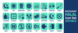 © BUDI - Comprehensive halal food and restaurant certification icon set