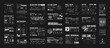 © SergeyBitos - Sci-fi industrial micrographics and tech layouts. Monochrome technical schemes, blueprints, 3d shapes, instruction, info decal. Futuristic micrographics. Vector tech labels - instruction and schemes