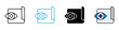 © okta - Vision multi - style icon design concept