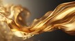 © vxnaghiyev - Golden flowing liquid wave with soft highlights
