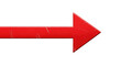 © sojib - Red arrow pointing forward with scratches during studio lighting isolated on transparent background