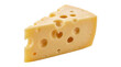 © Isolated_png - Piece of swiss cheese with large holes classic yellow dairy product for gourmet food recipes isolated on transparent background high resolution png asset.
