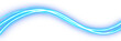 © irham - Glowing Cyan Blue Light Ribbon Flowing Curved Path Isolated on a transparent background