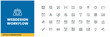 © mosttirana - Set of 40 web design workflow line icons with editable stroke for modern digital interface design