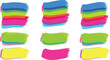 © VecktorWorld - Neon Paint Brush Strokes Collection – Colorful Marker Highlights, Abstract Brush Swipe Texture, Multicolor Paint Stroke Vector Set
