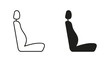© Jahura - Car seat icon set in outline and solid style vector illustration design