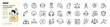 © iconverse - Mental health line icon set. Psychology, mindfulness, emotional wellbeing, stress management and therapy editable stroke