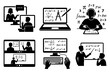 © Igor - Online math education concept with diverse learning methods and tools.