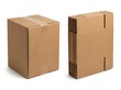 © Zohaib - Brown cardboard boxes assembled and folded for shipping and storage