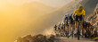 © Christophe - Athlète professionnel en vélo de route pendant une épreuve sportive en montagne