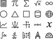 © Tarek - Mathematical symbols and icons for education and science