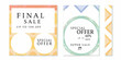 © Sanjoy - Colorful Abstract Sale Banner Collection Geometric Shapes And Text