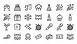 © Md - Professional Celebration and Event Outline Icon Collection Editable Vector Set