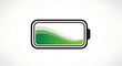 © Tonima - Green battery with wavy line on white background energy power Full HD 4K Download 2025 2026