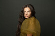 © millaf (Nemchinova) - Wavy hair. Beautiful model with long curly hairstyle posing