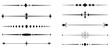 © Fahim - Set of decorative divider elements. Divider ornament, borders, doodle, separators, page dividers, header