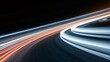 © Anzhelika - Light trails creating speed and motion on highway at night
