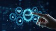 © Masque - Customer loyalty and trust relationship business concept on a virtual screen.