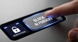 © OPP-786 - Block AI forgery button with finger pressing for deepfake detection technology security concept on keyboard