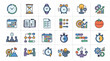 © Creative Layer - Time Management, Planning, and Productivity Line Icons Set