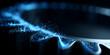 © wenwei - Mechanical gears composed of blue aurora-like shimmering particles