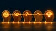© Elite Studio - Wooden head profiles with a glowing wire untangling into a bright lightbulb. Concept of creative problem solving and business brainstorming strategy.