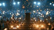 © dewpra - congratulations award winner with confetti at night