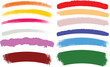 © ChandanArts - Vibrant brush stroke color swatches