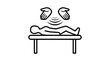 © canestudio - Healing hands over patient on medical table representing energy therapy and spiritual wellness